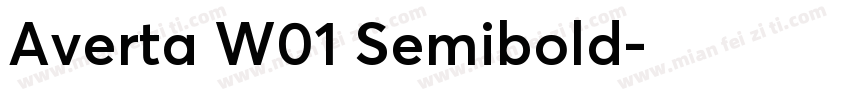 Averta W01 Semibold字体转换